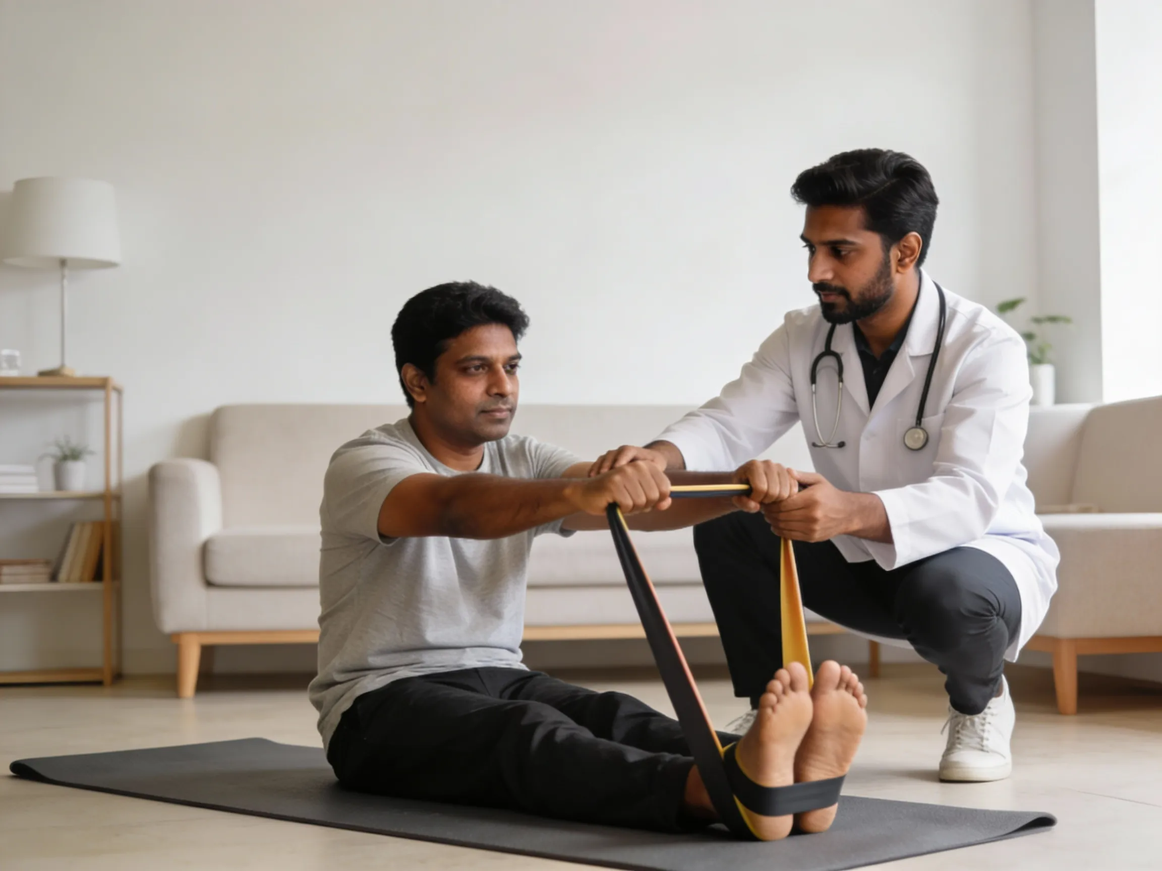 Calf muscle pain treatment and rehabilitation